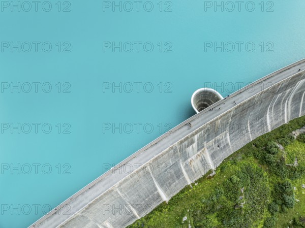 Dam of the Moiry lake, Switzerland