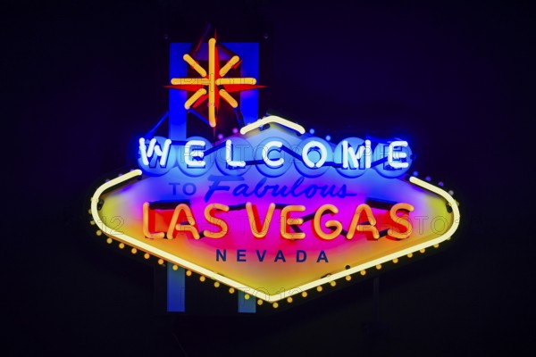 Illuminated advertising Welcome Las Vegas
