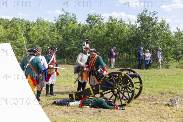 The Great Encampment near Mühlberg, also known as the Lustlager von Zeithain, was a grandiose troop