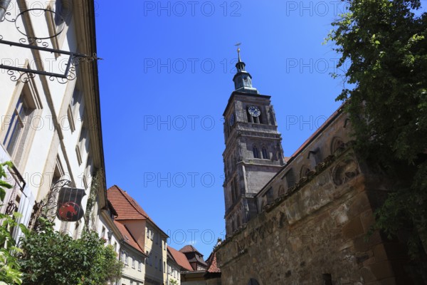 Late Gothic, Protestant-Lutheran St Mary's Church, Königsberg in Bavaria, Königsberg i.Bay, town in