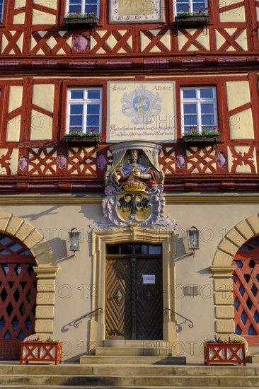 Town hall on the market square, Bad Staffelstein, Upper Franconia, Bavaria, Germany, Europe