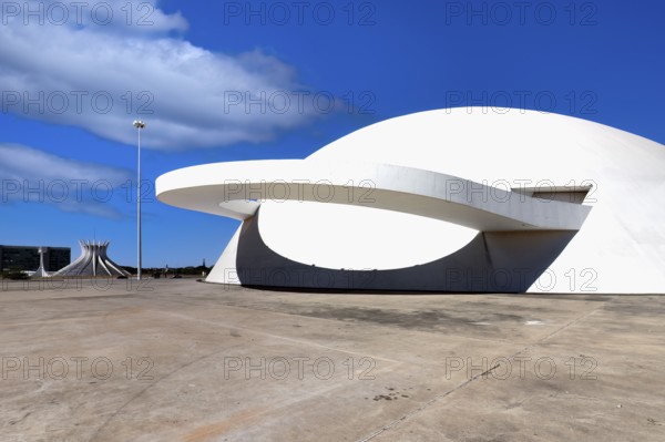 National Museum Honestino Guimaraes, designed by Oscar Niemeyer, World Heritage Site, Brasilia,