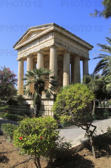 Sir Alexander Ball monument building, Lower Barraka Gardens, Valletta, Malta, Europe