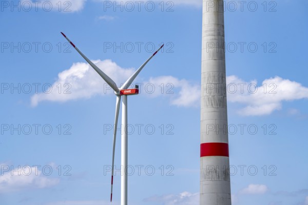 RWE wind farm near Marsberg, Nordex wind turbines, Hochsauerlandkreis, North Rhine-Westphalia,