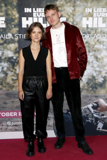 Liv Lisa Fries and Johannes Hegemann at the premiere of IN LIEBE, EURE HILDE at the cinema in
