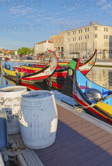 Moliceiro boats, Aveiro, Portugal, Europe