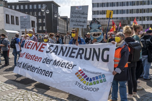 Demonstration against property companies such as Vonovia and others, against rent increases, for