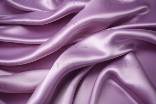Violet satin fabric. KI generiert, generiert, AI generated