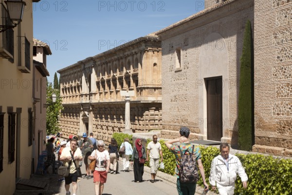 Palacio de Carlos V, Palace of King Charles the Fifth, the Alhambra complex, Granada, Spain, Europe