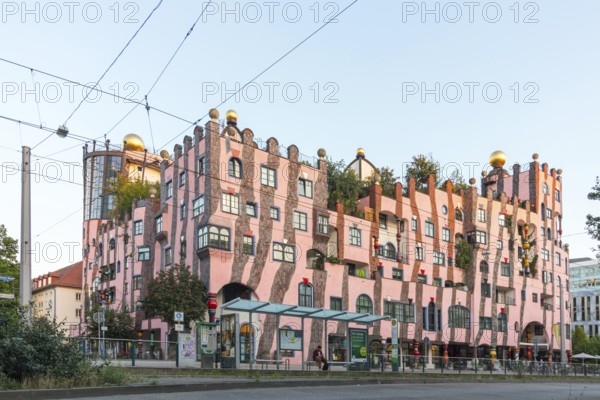 Hunderwasserhaus, Green Citadel, Magdeburg, Saxony-Anhalt, Germany, Europe