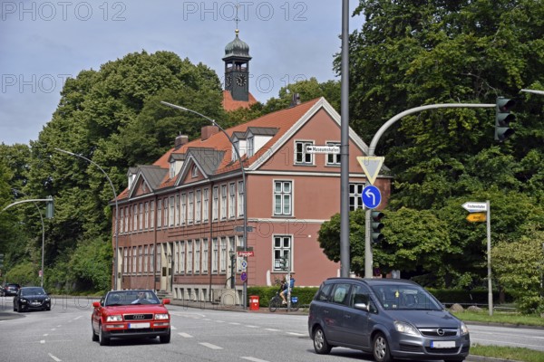 Europe, Germany, Hanseatic City of Hamburg, Ottensen district, row of houses dating from 1797,