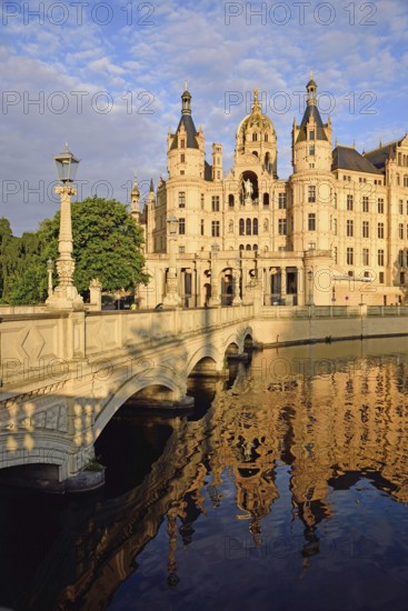 Europe, Germany, Mecklenburg-Western Pomerania, Schwerin, Schwerin Castle, built from 1845 to 1857