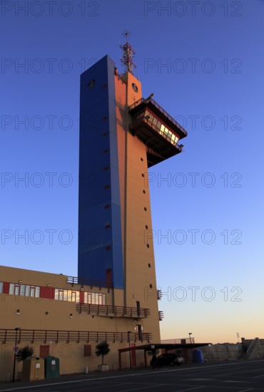 Port authority control tower building, city of Almeria, Spain, Europe