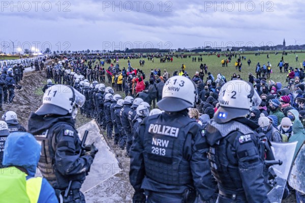 Violent clashes between thousands of demonstrators and the police, after a demonstration against