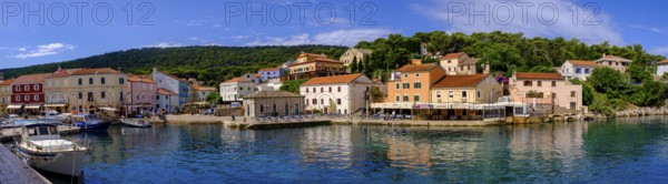 Veli Losinj harbour, near Mali Losinj, island of Losinj, Kvarner Gulf Bay, Croatia, Europe