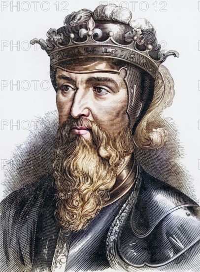 Edward III (1312-1377), King of England from 1327 after the deposition of his father Edward II. His