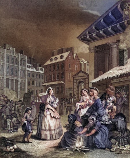 Times of the Day Morning From the original picture by Hogarth from The Works of Hogarth published