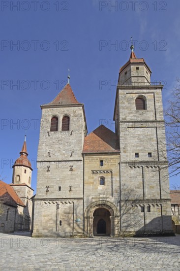 Collegiate Church and St. Johannis Church, Feuchtwangen, Middle Franconia, Franconia, Bavaria,
