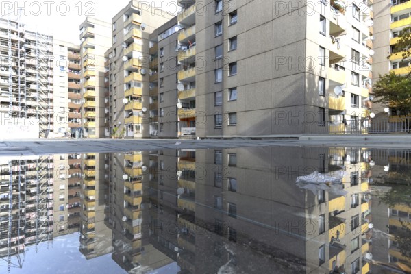 Renovation of numerous rental flats after several apartment buildings fell into disrepair due to