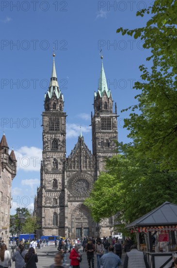 St Lorenzkirche, Karolinenstr., Nuremberg, Middle Franconia, Bavaria, Germany, Europe