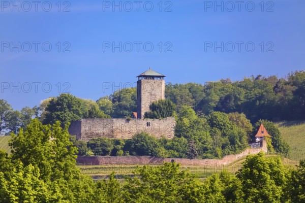 Hohenbeilstein Castle, hilltop castle, Beilstein, Heilbronn district, Baden-Württemberg, Germany,