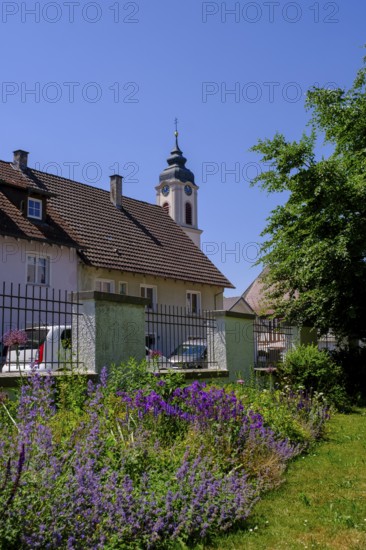 St Gallus Church, Kisslegg, Upper Swabia, Allgäu, Baden-Württemberg, Germany, Europe