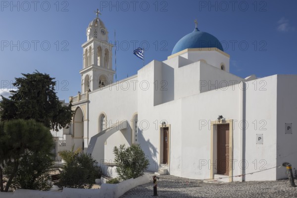 Santorini, Megalochori, Church of Panagia ton Eisodion, Cyclades, Greece, Europe
