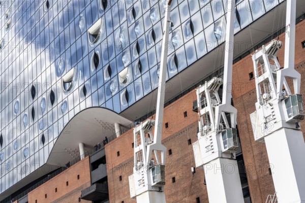 The facade of the Elbe Philharmonic Hall, Hamburg, Germany, Europe
