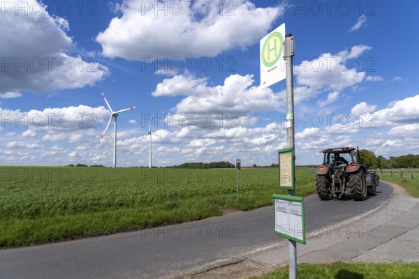 Local transport in the countryside, line 299, 4 stops on weekdays, bus stop Nierleistraße, Dorsten,