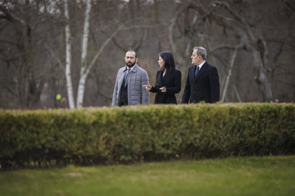 Trilateral meeting at Villa Borsig between Germany, Armenia and Azerbaijan. Annalena Bärbock