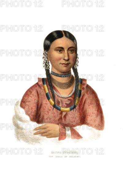 American Indian, Native American, Hayne Hudjihini, Eagle Of Delight, a woman from the Ottoe tribe,