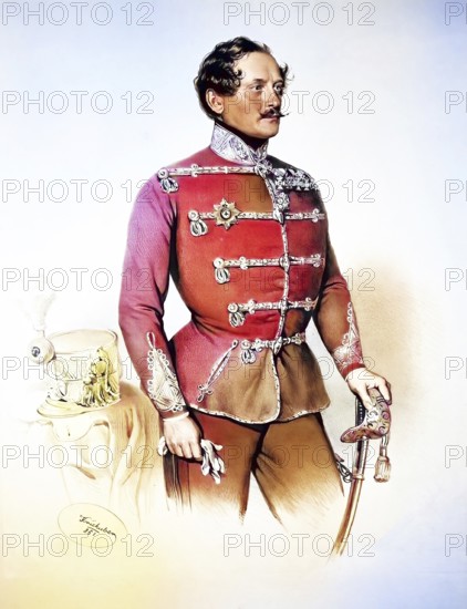 Josef von Barco (1798-1861), Field Marshal Lieutenant, First Lieutenant of the Arcieren-Garde,