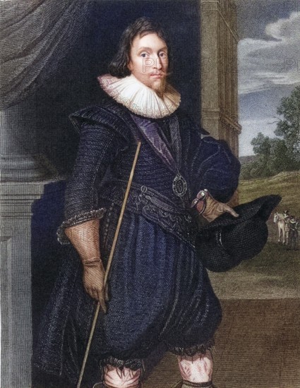 James Hamilton 2nd Marquess of Hamilton, 1589-1624, From the book Lodges British Portraits,