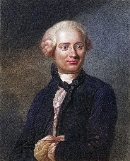 Jean Le Rond DAlembert 1717-1783, French mathematician, philosopher and writer. From the book