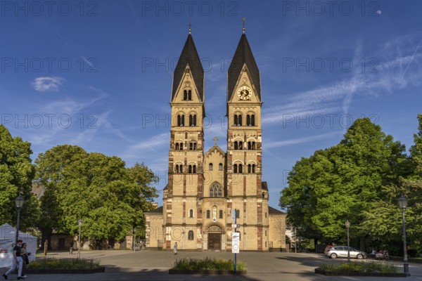 The Basilica of St Castor or Kastor Church in Koblenz, Rhineland-Palatinate, Germany, Europe