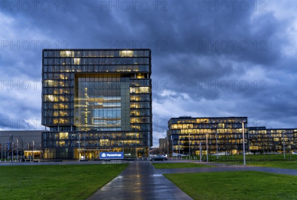 The Ruhr Tech Campus Essen, formerly the Thyssenkrupp Campus, headquarters of Thyssenkrupp,