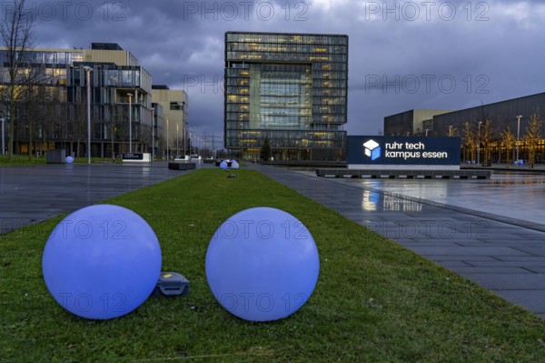 The Ruhr Tech Campus Essen, formerly the Thyssenkrupp Campus, headquarters of Thyssenkrupp,