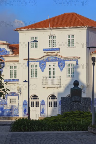 Aveiro old railways station building, Aveiro, Portugal, Europe