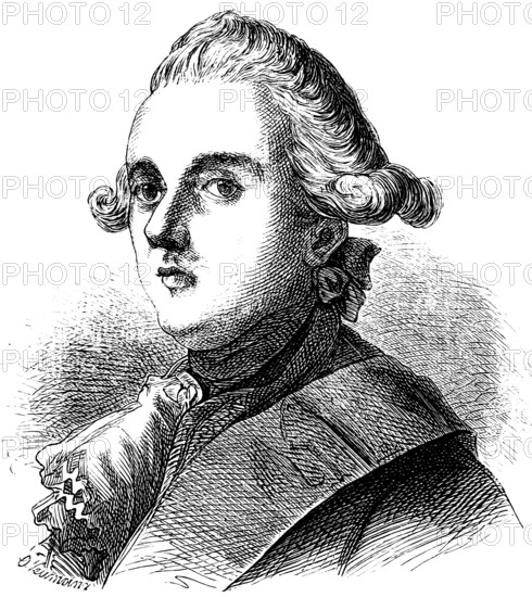 Portrait of Prince Henry of Prussia, Hohenzollern, son of King Frederick William I, 18th century,