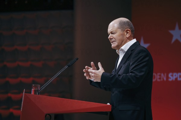 Federal Chancellor Olaf Scholz, recorded at the European Delegates' Conference of the Social