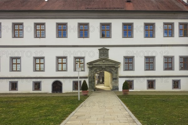 Meßkirch Castle, Castle of the Counts of Zimmern, Zimmern Castle, regular four-wing castle complex,