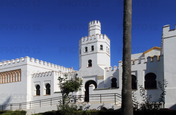 Public library building, Plaza de Santa Maria, Tarifa, Cadiz province, Spain, Europe