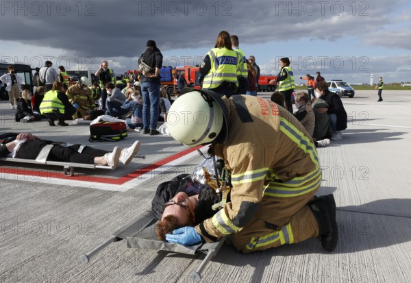 EASA emergency exercise at BER Airport, emergency services rehearsed an emergency in the aviation