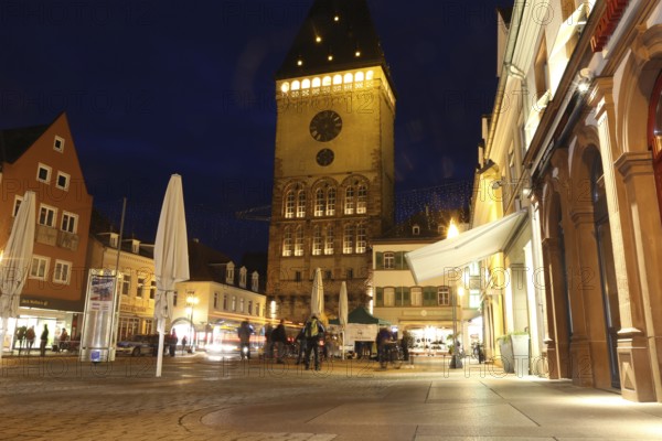 Maximilianstraße and Altpörtel in Speyer, Rhineland-Palatinate