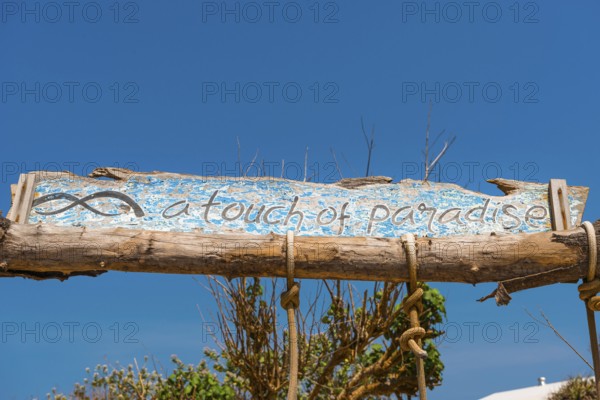 Wooden sign at Dream beach on Nusa Lembongan, coast, sign, holiday dream, dream holiday, dream