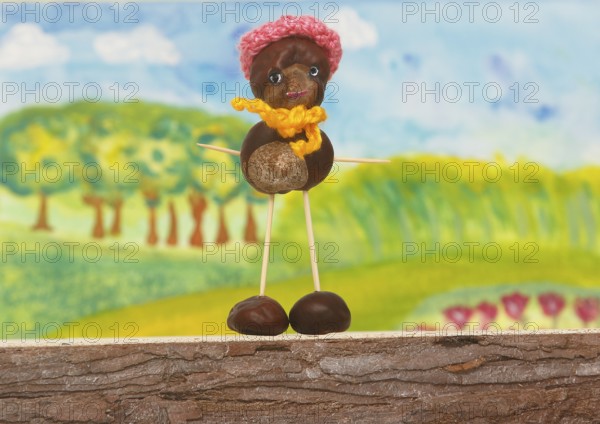 Chestnut figure in the studio