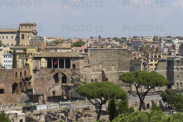 View from Monumento Vittorio Emanuele II, Piazza Venezia, Rome, Italy, Europe