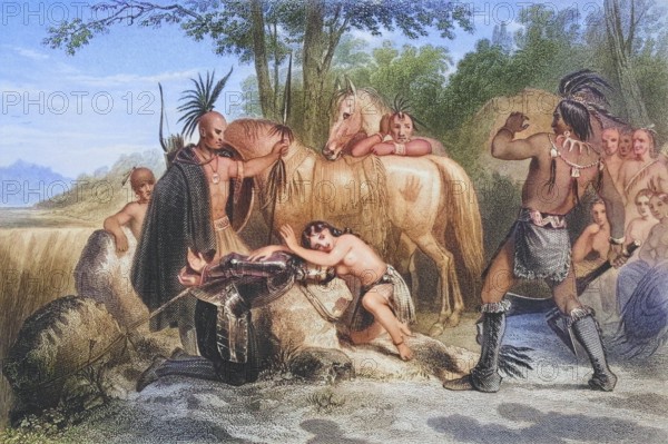 Smith is rescued by Pocahontas 1607. Captain John Smith 1580, 1631. English soldier and explorer.