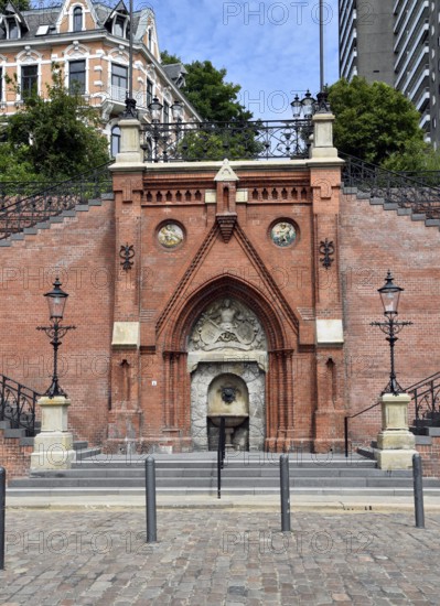 Europe, Germany, Hanseatic city of Hamburg, Altona district, Große Elbstraße, Köhlbrand staircase