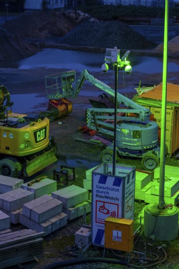 Construction site, construction material, construction tools, construction equipment, secured by